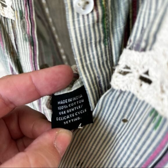 SUNO Ikat SS Runway Romper Lace Bloomers - Picture 9 of 9